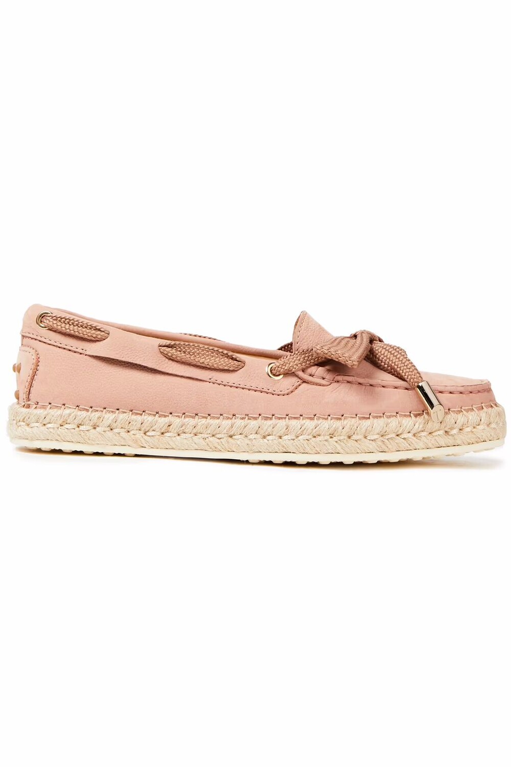 

Замшевые лоферы с бантом Tod'S, античная роза