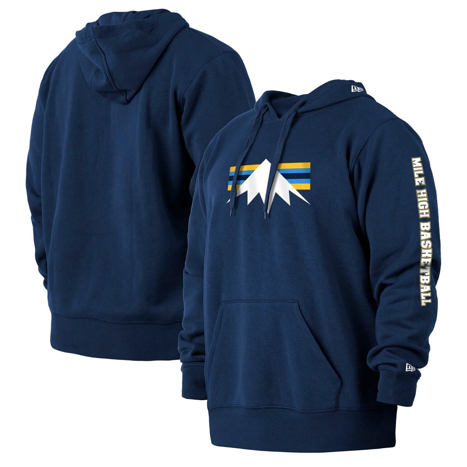 

Мужской темно-синий пуловер с капюшоном Denver Nuggets 2021/22 City Edition Big & Tall New Era