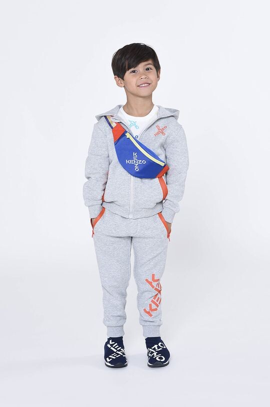 

Детская хлопковая толстовка Kenzo Kids, серый