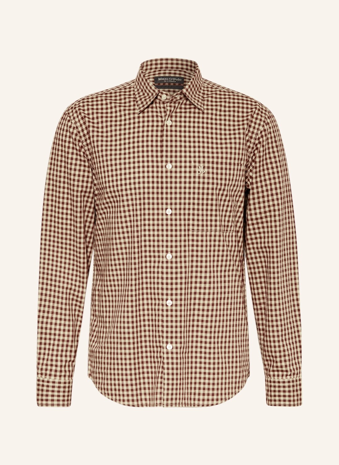 

Рубашка Marc O'Polo Regular Fit, темно-коричневый