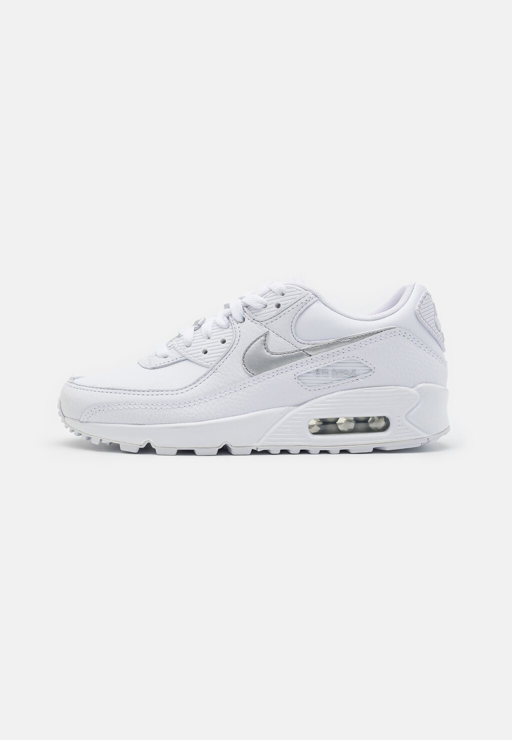 

Кроссовки Nike AIR MAX 90, цвет white/summit white/metallic silver/blue, Белый