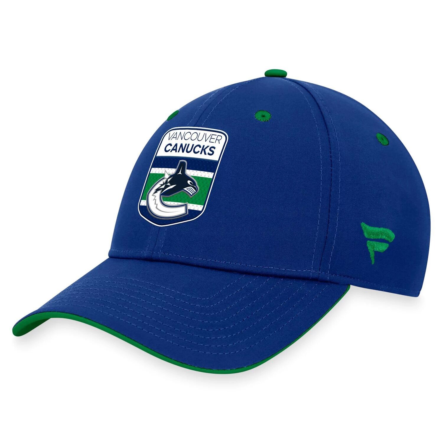 

Мужская синяя кепка с логотипом Fanatics Vancouver Canucks для драфта НХЛ 2023 года