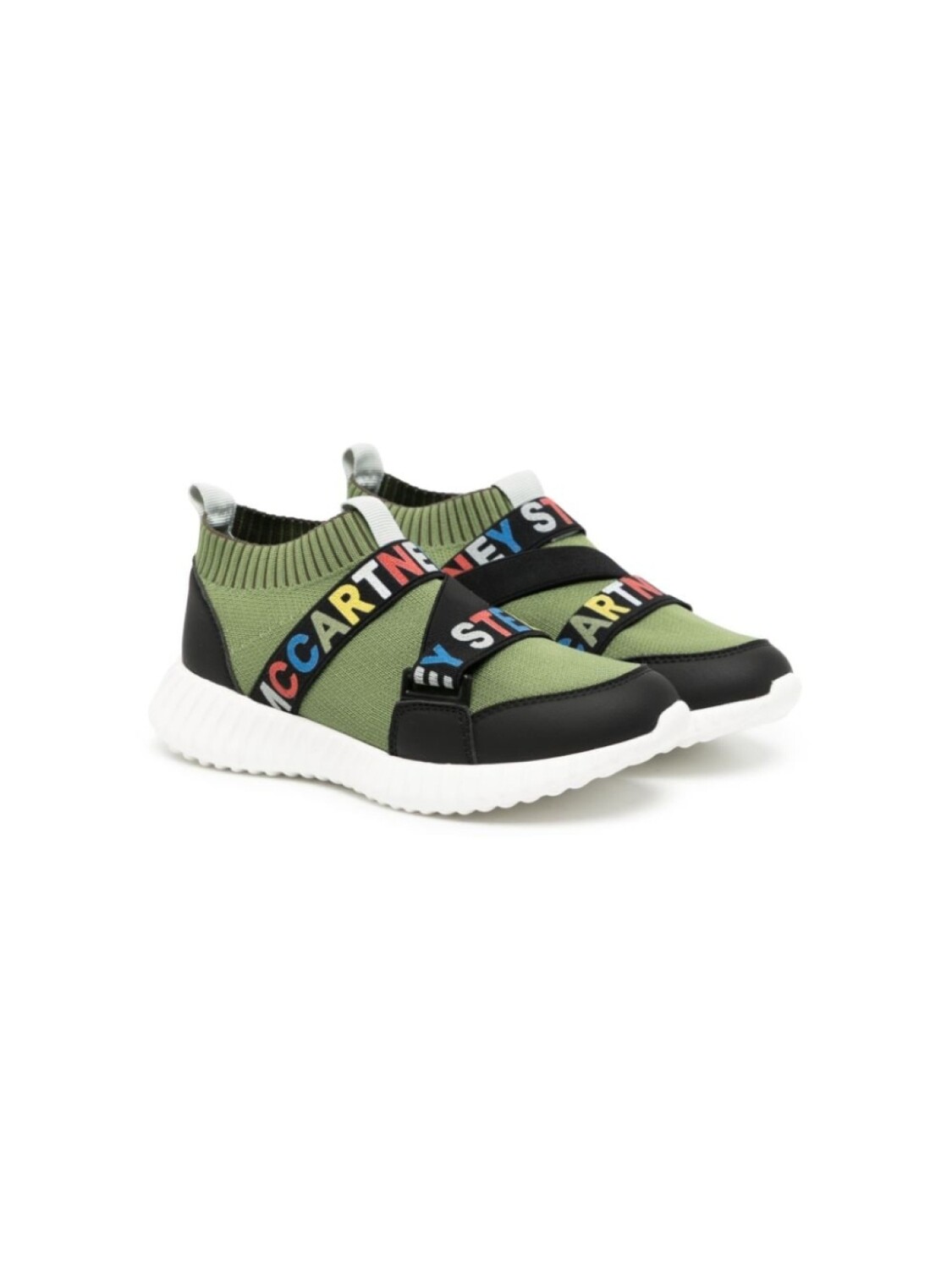 

Stella McCartney Kids кроссовки Kids Sock с логотипом, зеленый