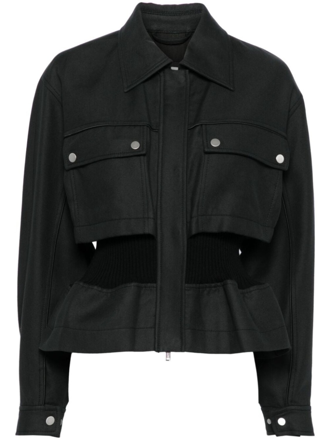 

Жакет sergeant с баской 3.1 Phillip Lim, черный