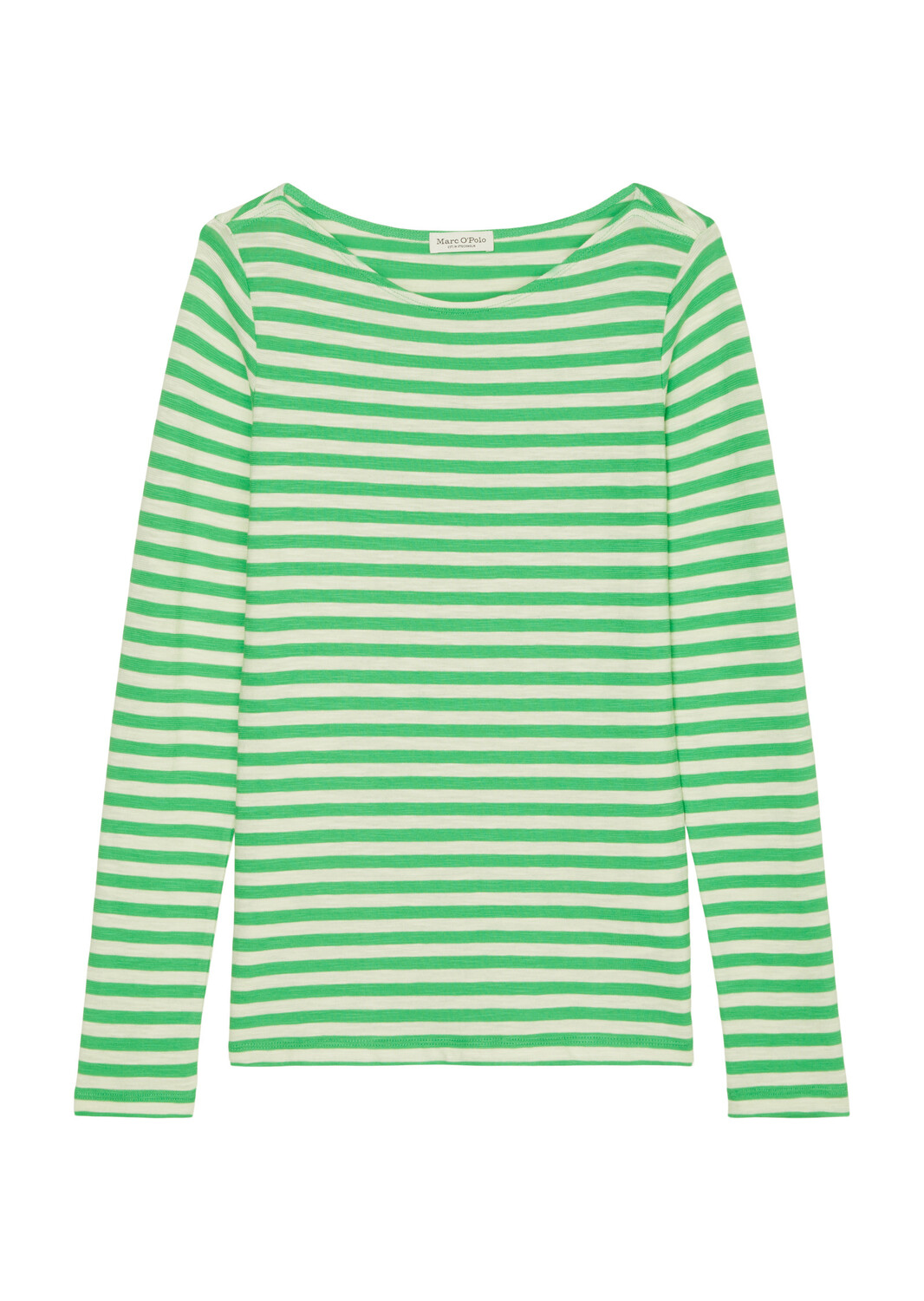 

Лонгслив Marc O'Polo Ringel regular, цвет multi/grass green