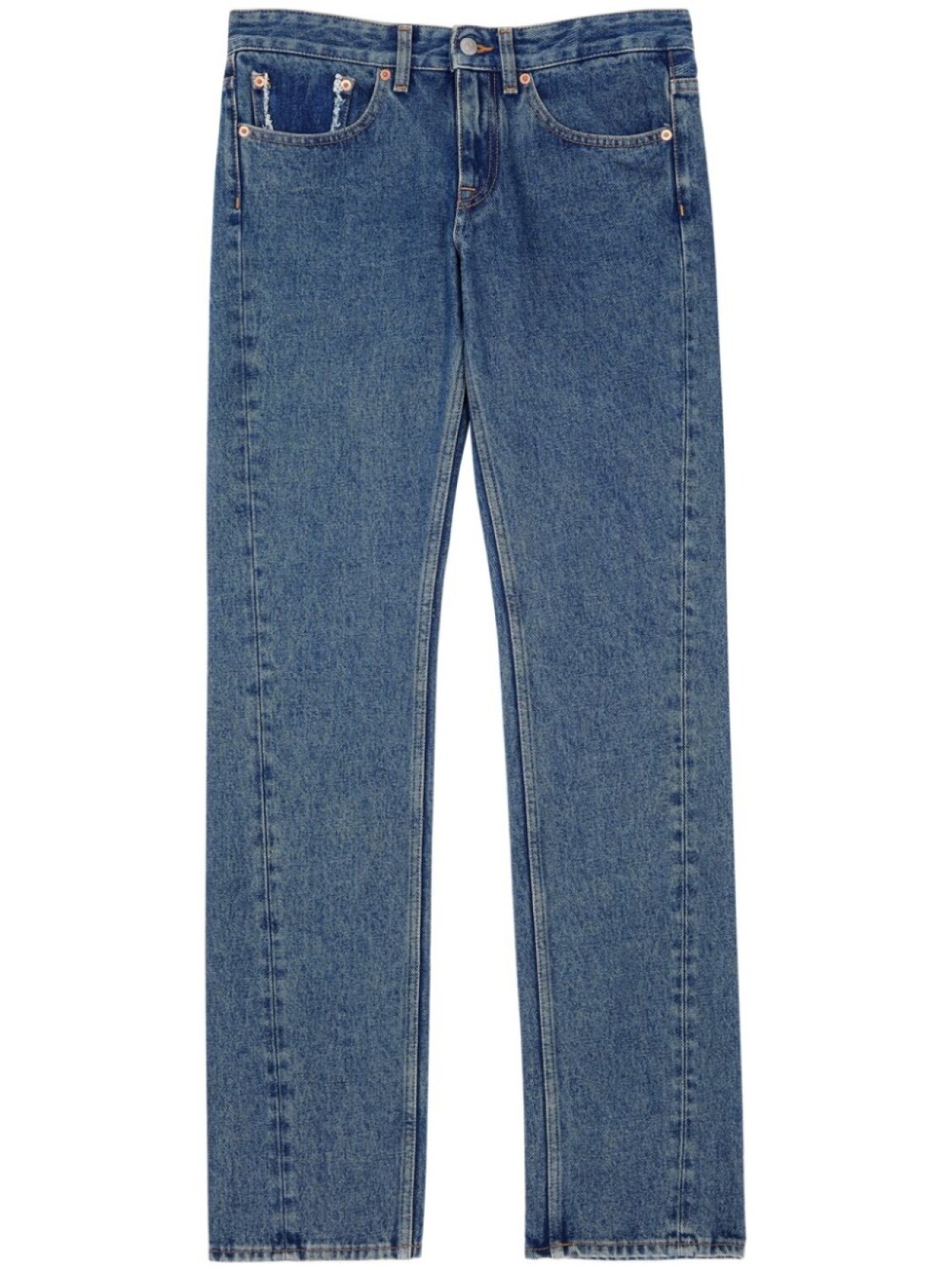 

MM6 Maison Margiela прямые джинсы с заниженной талией, синий