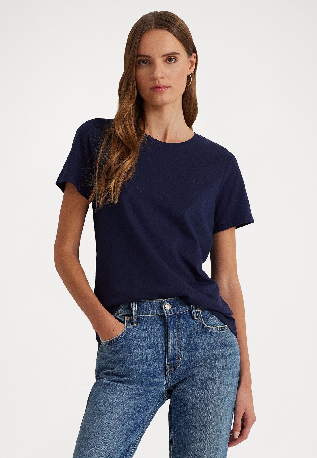

Базовая футболка Geneth Short Sleeve Lauren Ralph Lauren, цвет refined navy