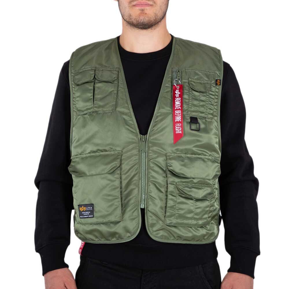 

Жилет Alpha Industries Utility, зеленый