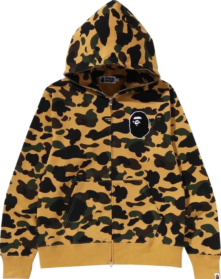 

Худи BAPE 1st Camo Full Zip 'Yellow', желтый