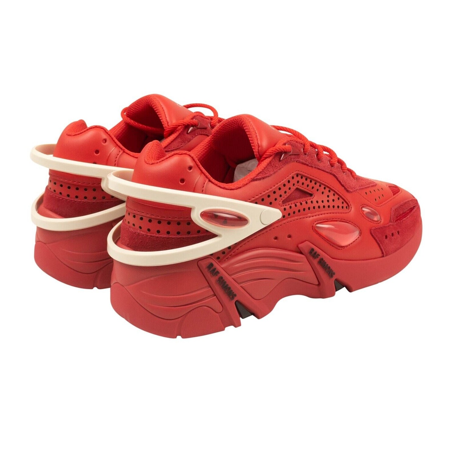 

Красные кожаные кроссовки Cyclon 21 Raf Simons, красный
