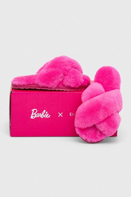 

Детские шерстяные тапочки Emu Australia x Barbie, Mayberry Teens, розовый