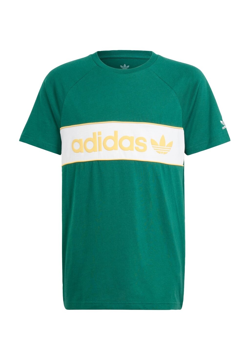 

Футболка с принтом Junior adidas Originals, цвет collegiate green semi spark