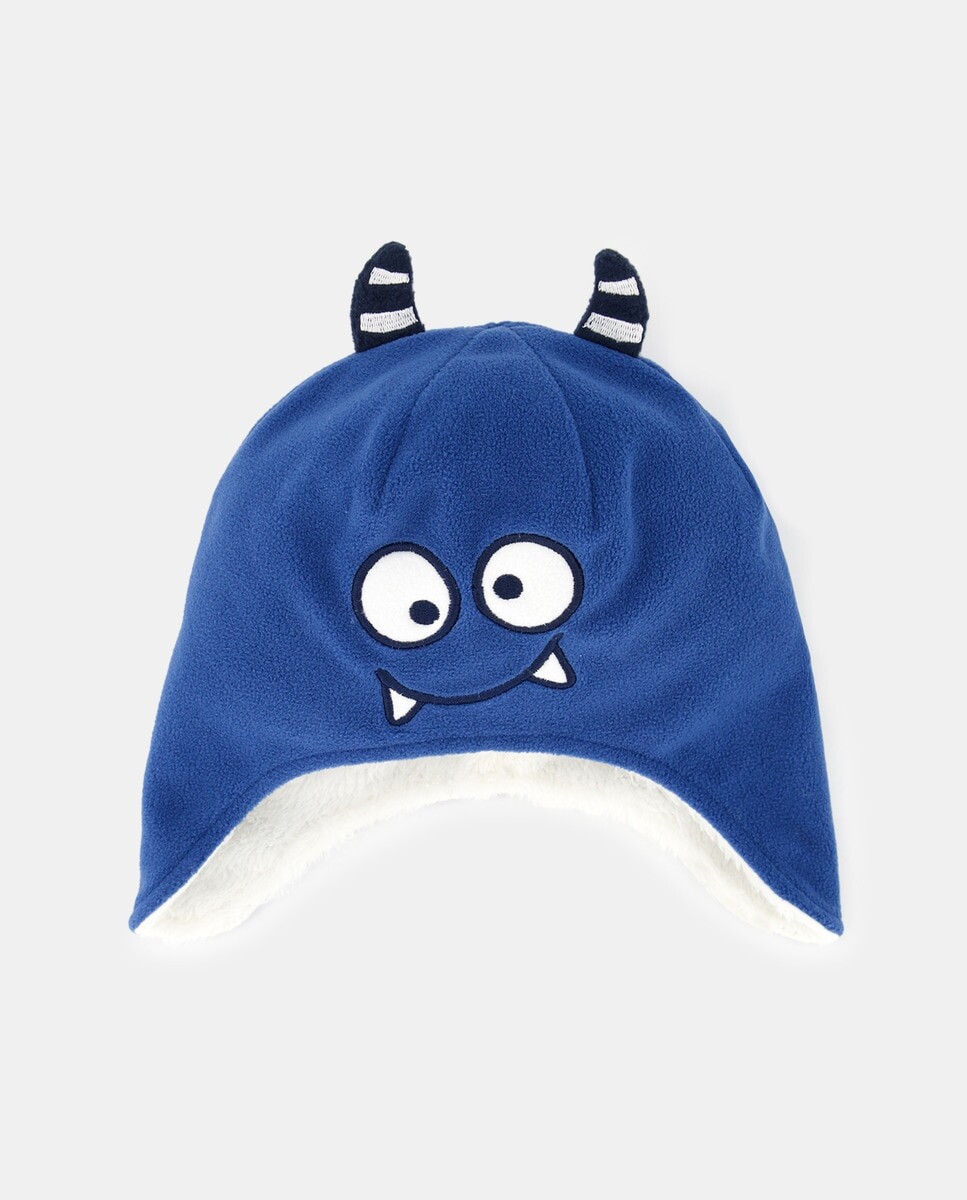 

Шапка Monster из микрофлиса для мальчика El Corte Inglés, индиго