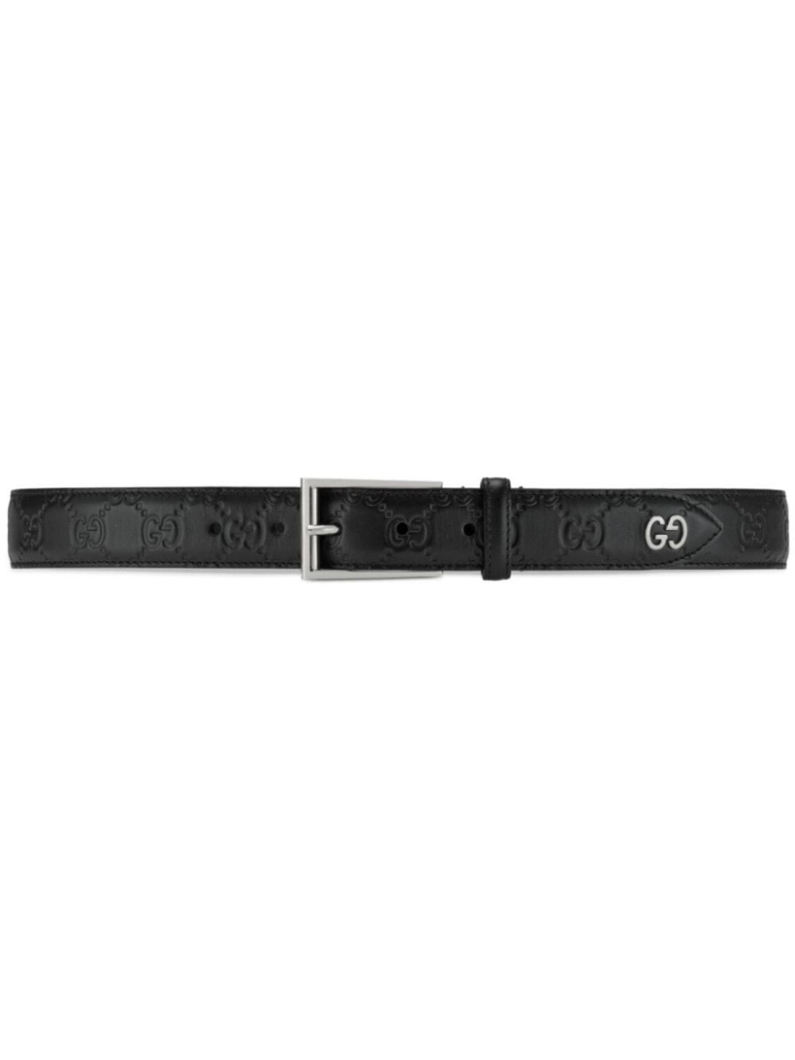 

Gucci Gucci Signature belt with GG detail, черный