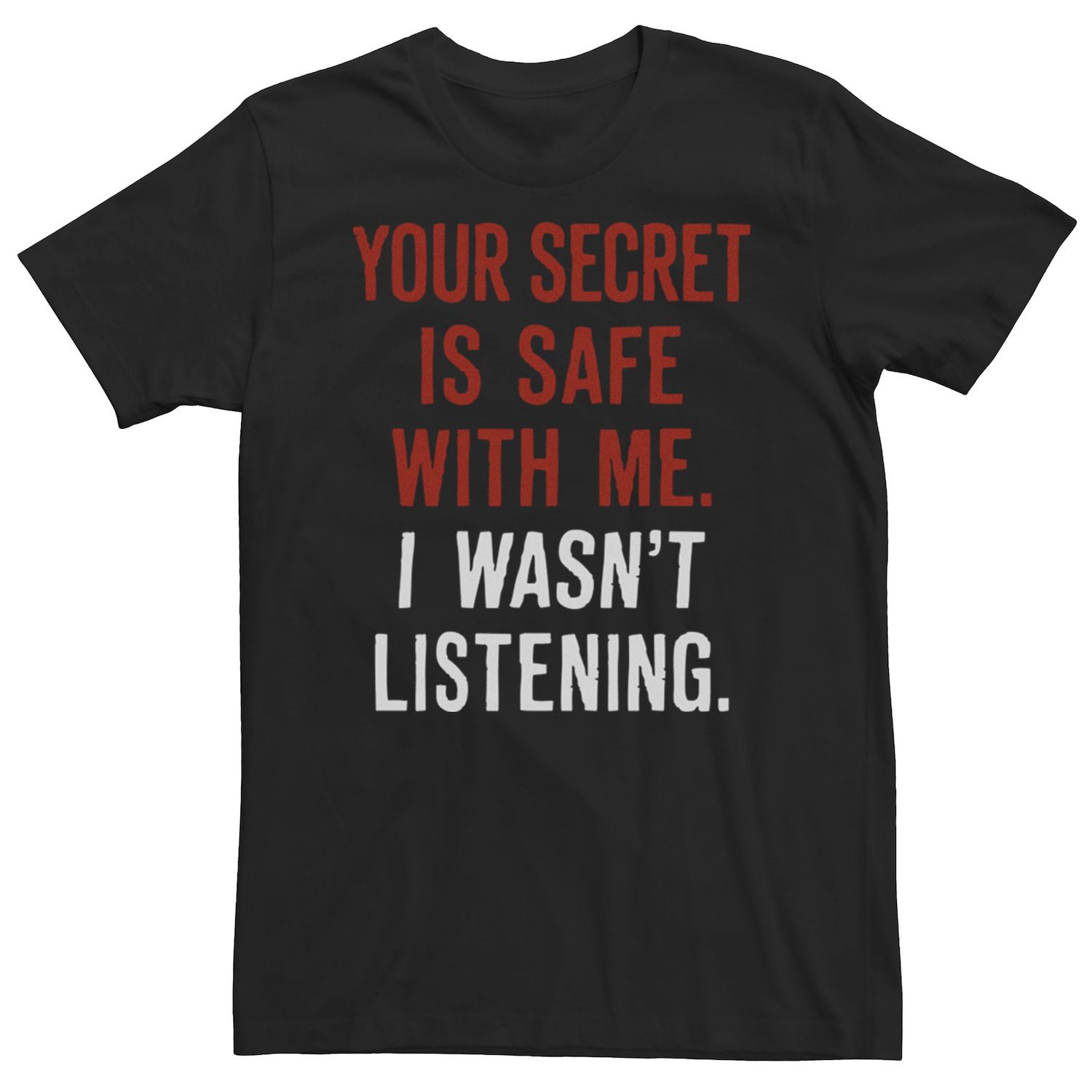Мужская универсальная футболка с надписью Your Secret Humor Licensed Character