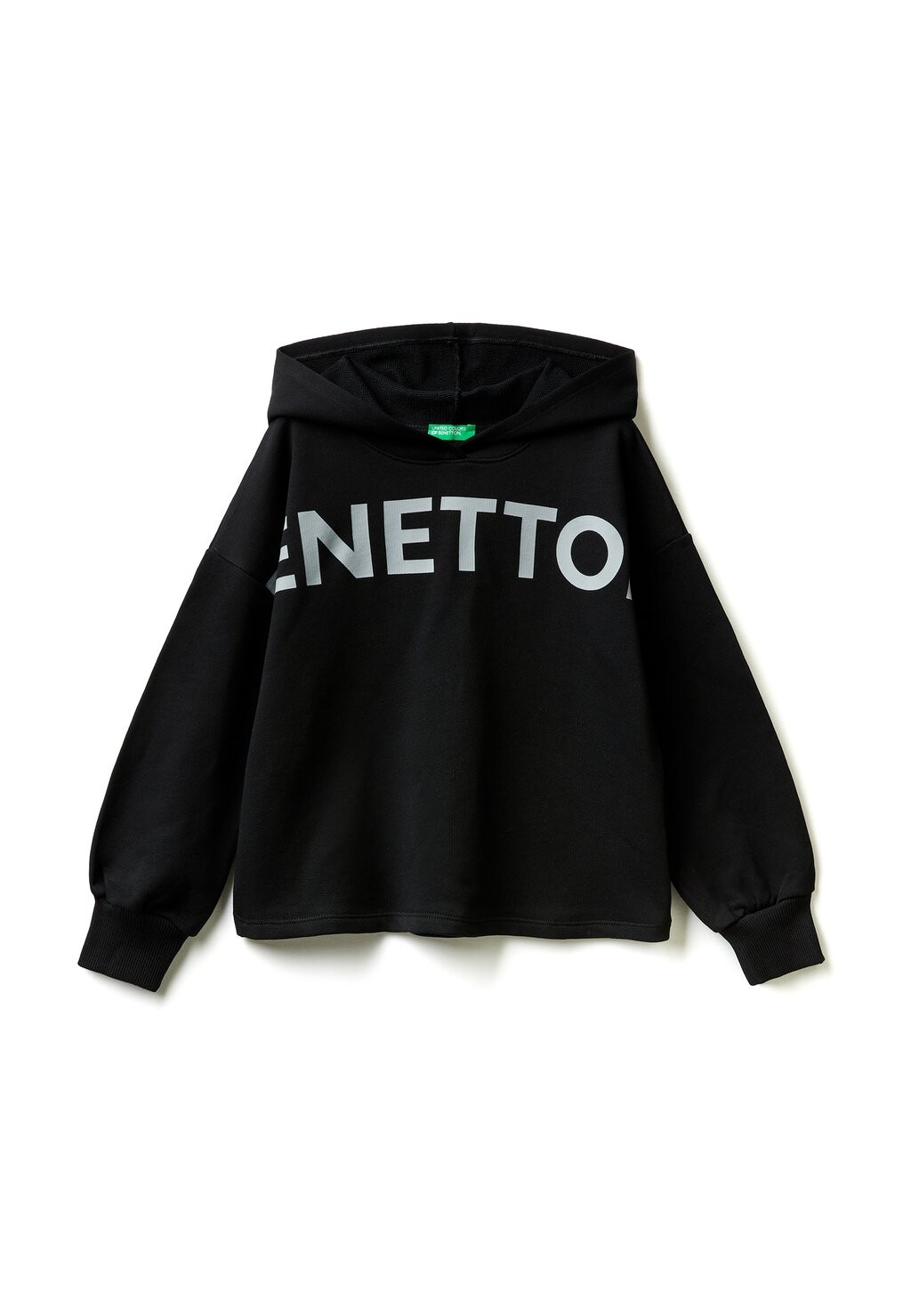 

Футболка с длинным рукавом Oversized Fit Hoodie United Colors of Benetton, черный