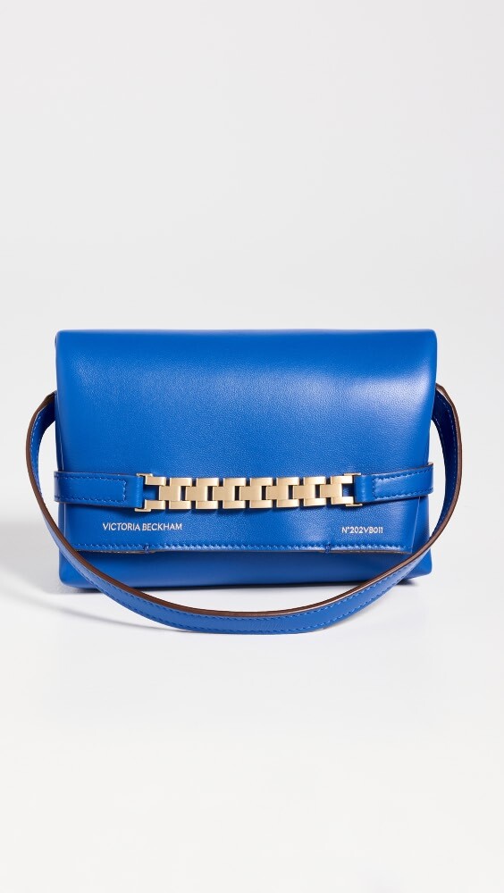 

Сумка через плечо Victoria Beckham Mini Pouch, сапфировый