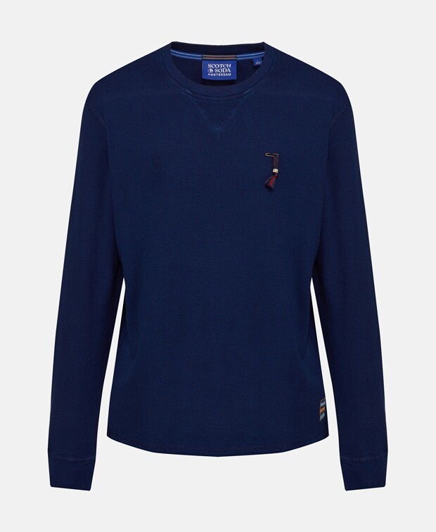 

Топ с длинными рукавами Scotch & Soda, индиго