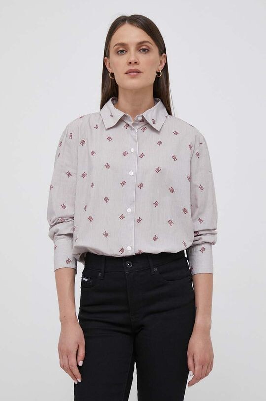 

Хлопковая рубашка Tommy Hilfiger, красный