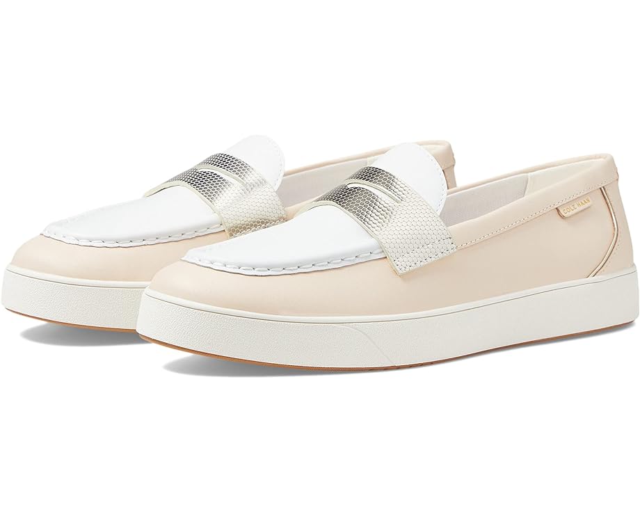 Лоферы Cole Haan Nantucket 2.0 Penny Loafer, цвет Bleached Tan/Optic White Leather кроссовки coach citysole leather court цвет optic white
