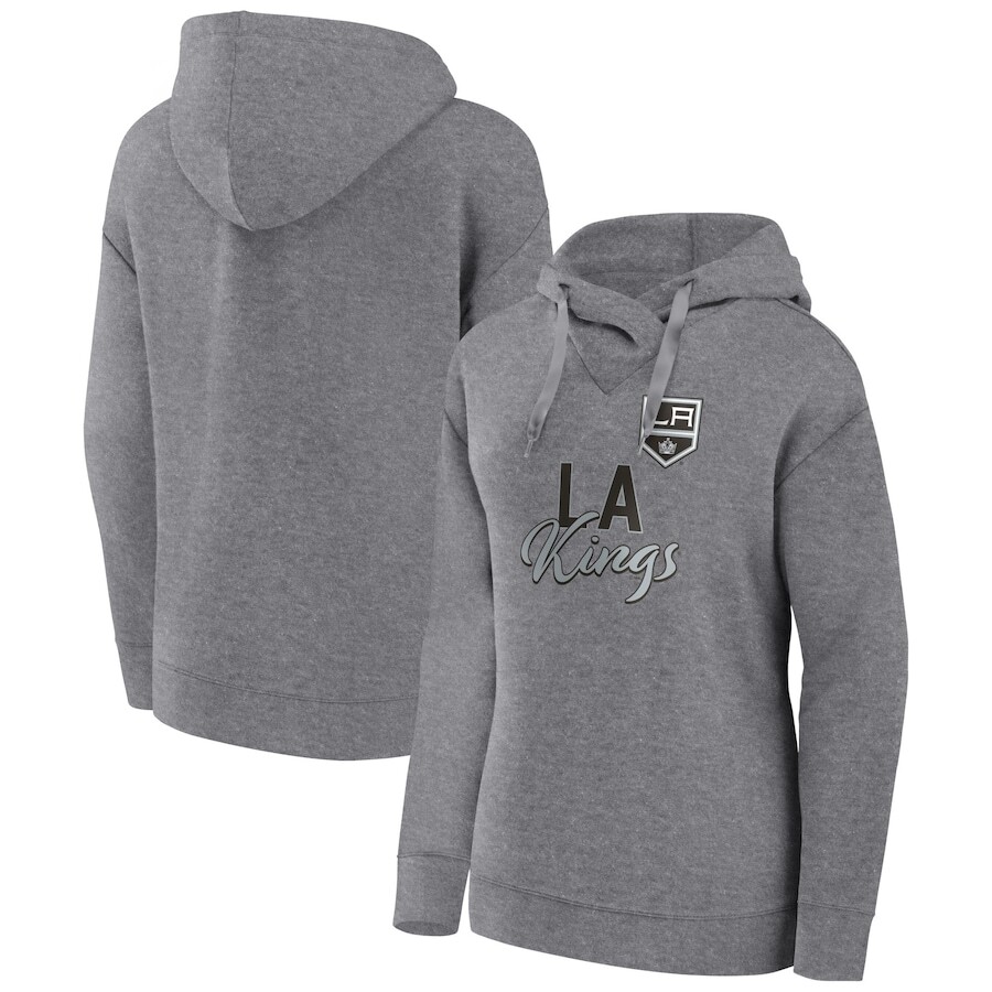 

Пуловер с капюшоном Fanatics Branded Los Angeles Kings, серый