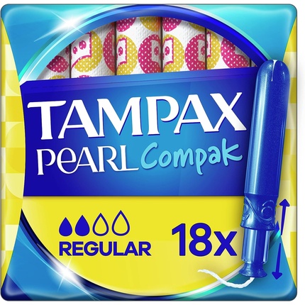 Тампоны Tampax Pearl Regular с аппликатором тампоны с аппликатором tampax regular compact 16 шт