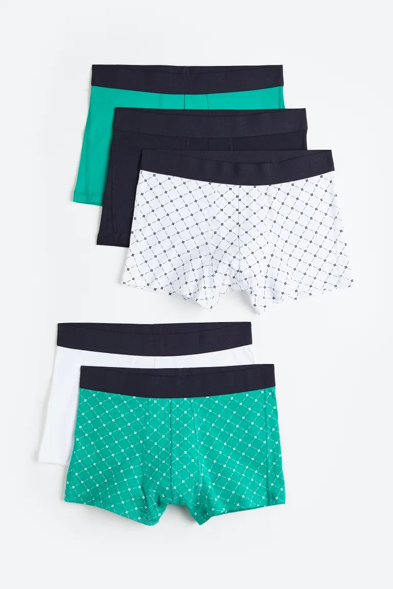 

5 боксёрских шорт xtra life H&M, белый
