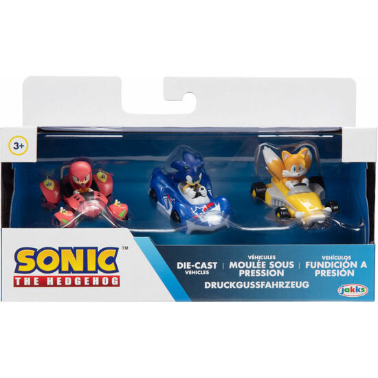 

Фигурки Blister 3 Vehiculo Team Sonic Racing 1/64 Jakks Pacific