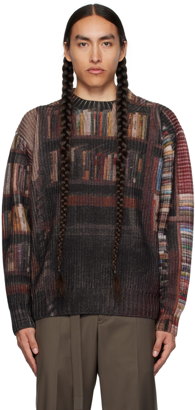 

sacai Бордовый свитер Interstellar, Красный