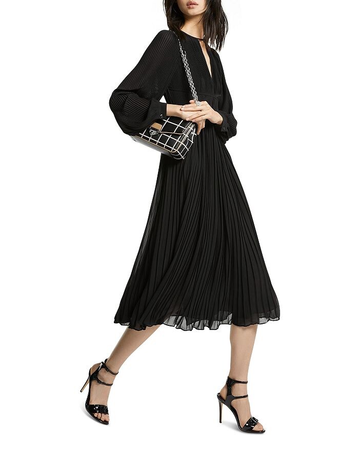 

Плиссированное платье-миди Michael Kors