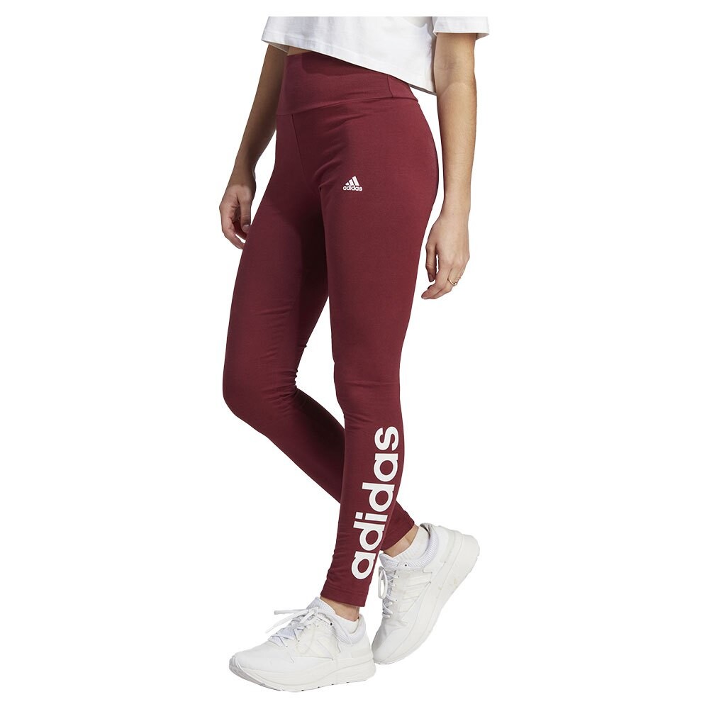

Леггинсы спортивные adidas Sportswear Essentials High-Waisted Logo, розовый