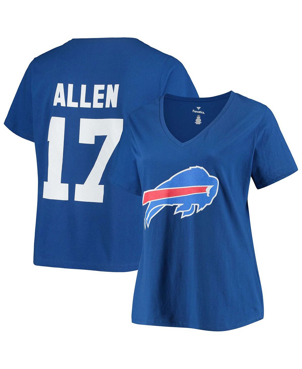 Женская футболка с v-образным вырезом имени и номера Josh Allen Royal  Buffalo Bills Fanatics – купить по выгодным ценам с доставкой из-за рубежа  через сервис «CDEK.Shopping»