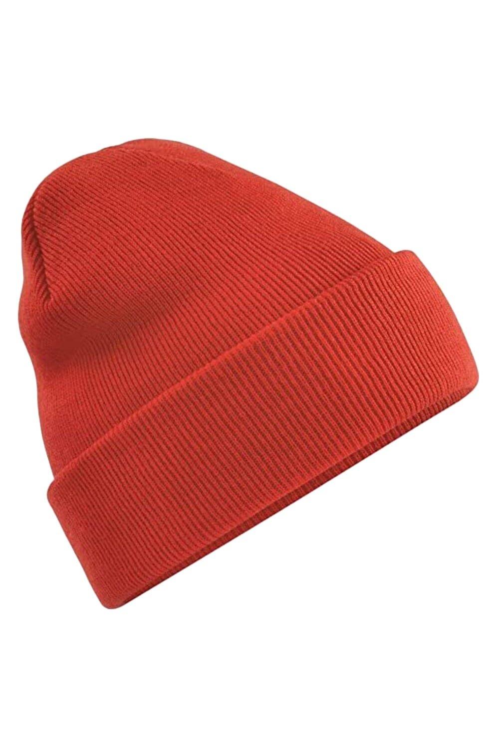 Оригинальная шапка с манжетами Beechfield, красный оригинальная зимняя шапка бини с манжетами beechfield красный