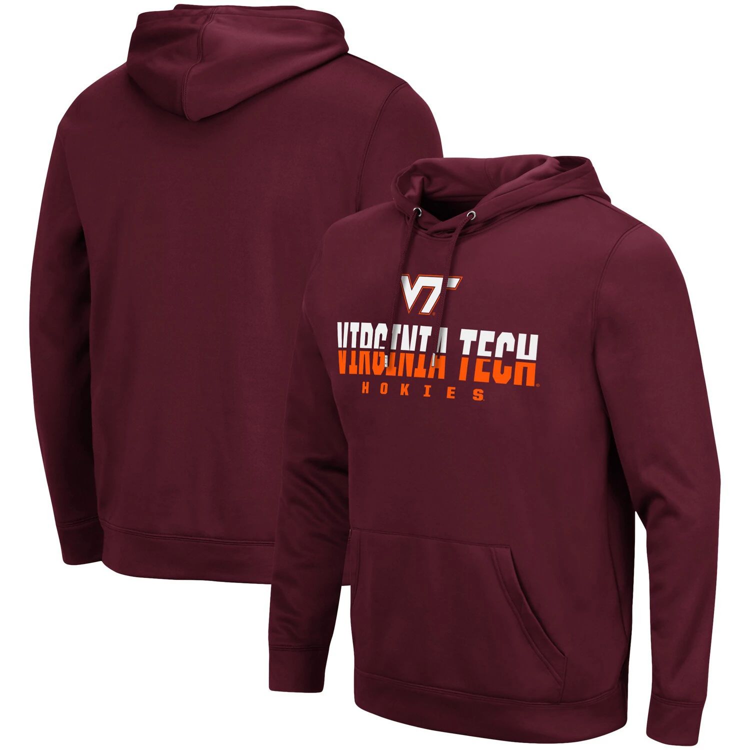 

Мужской бордовый пуловер с капюшоном Virginia Tech Hokies Lantern Colosseum, Красный