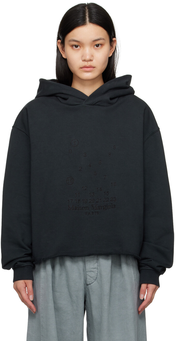 

Черная толстовка с цифрами Maison Margiela, Черный