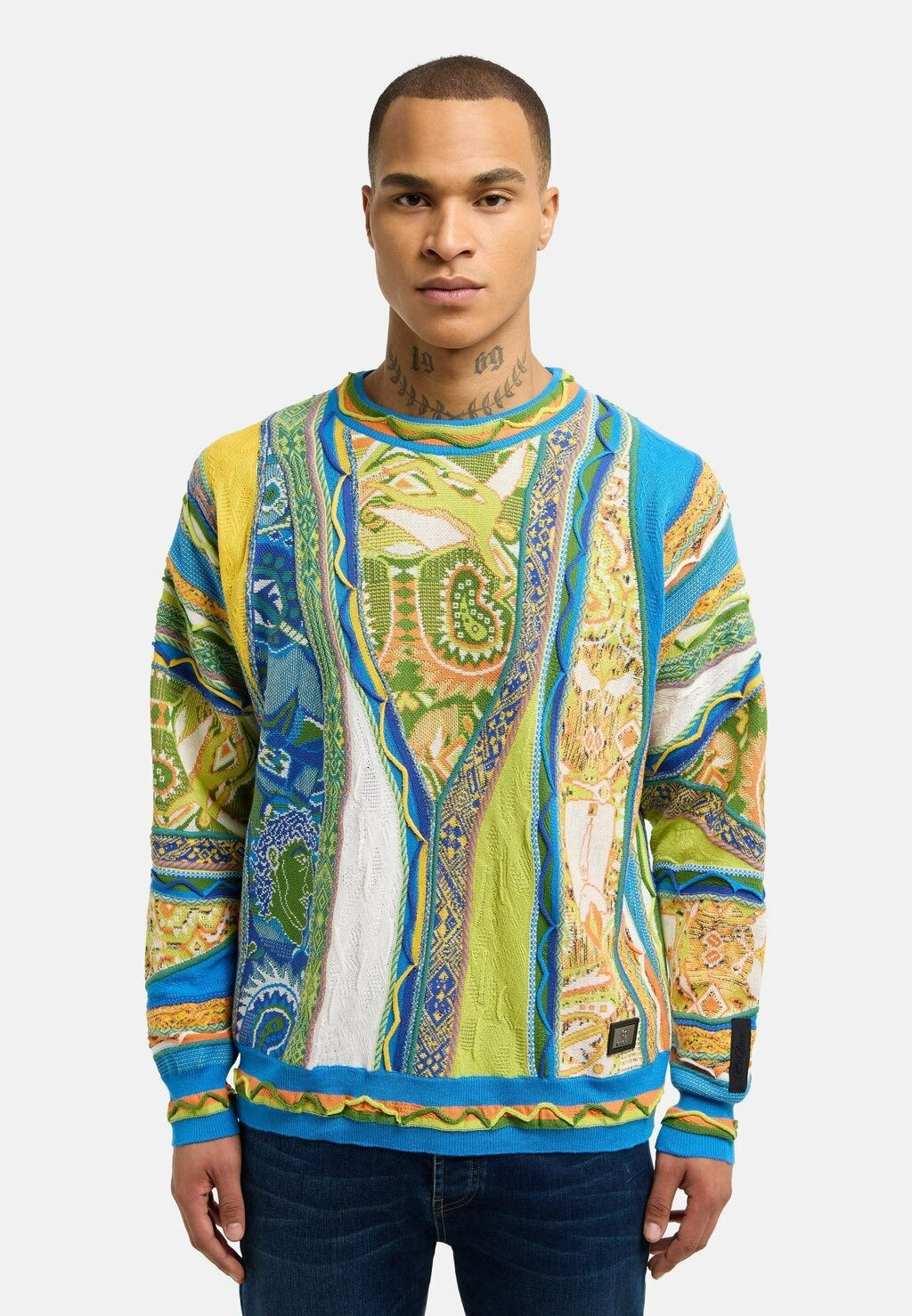 

Свитер Roundneck Unisex Carlo Colucci, цвет petrol