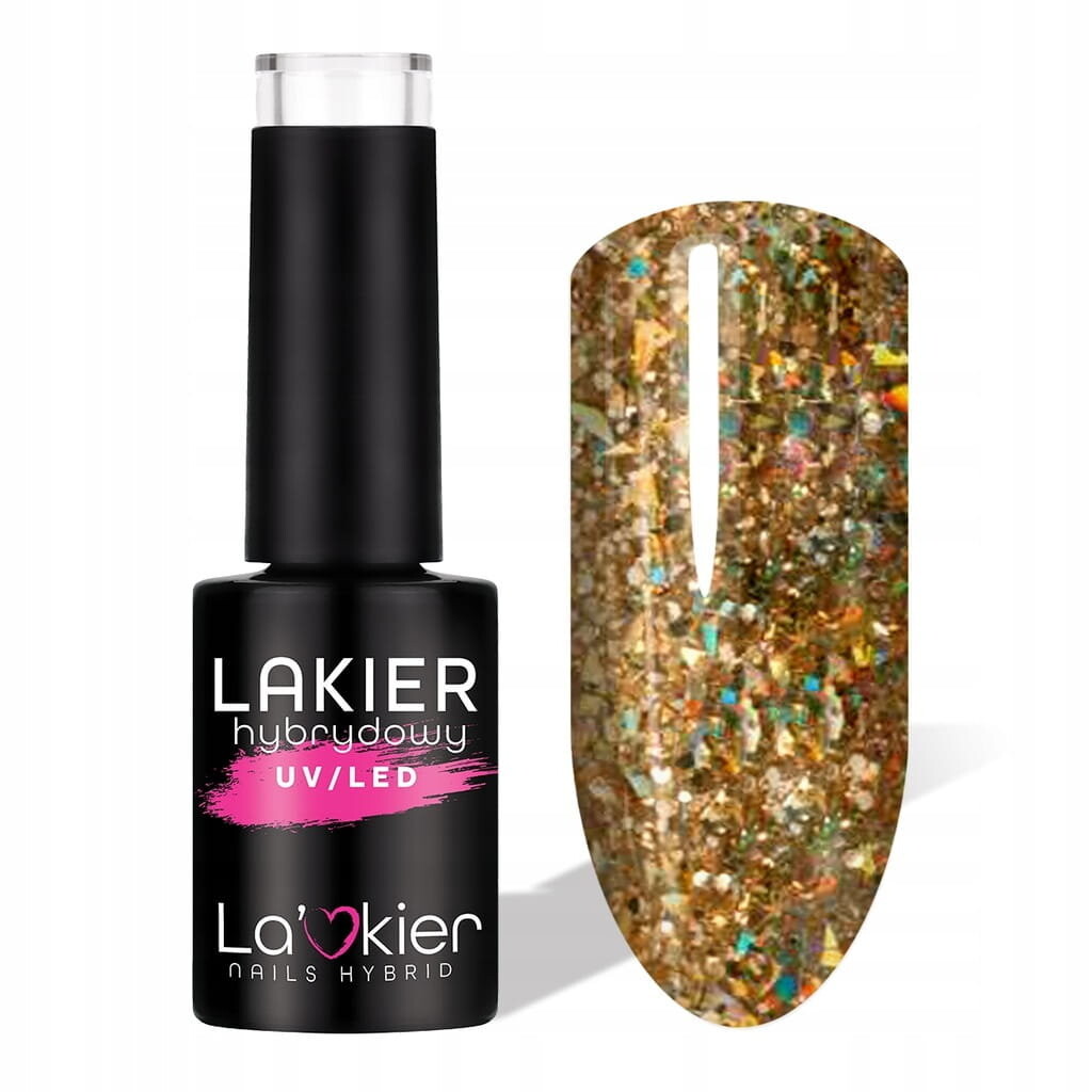 

La'Kier Winterglow 3 Dazzling Glow Diamond - красочный гибридный лак 5г