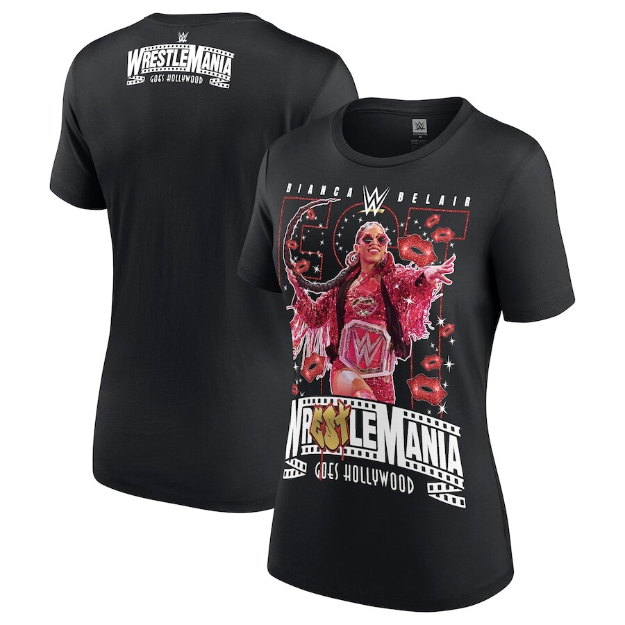 

Футболка с коротким рукавом WWE Authentic Bianca Belair, черный