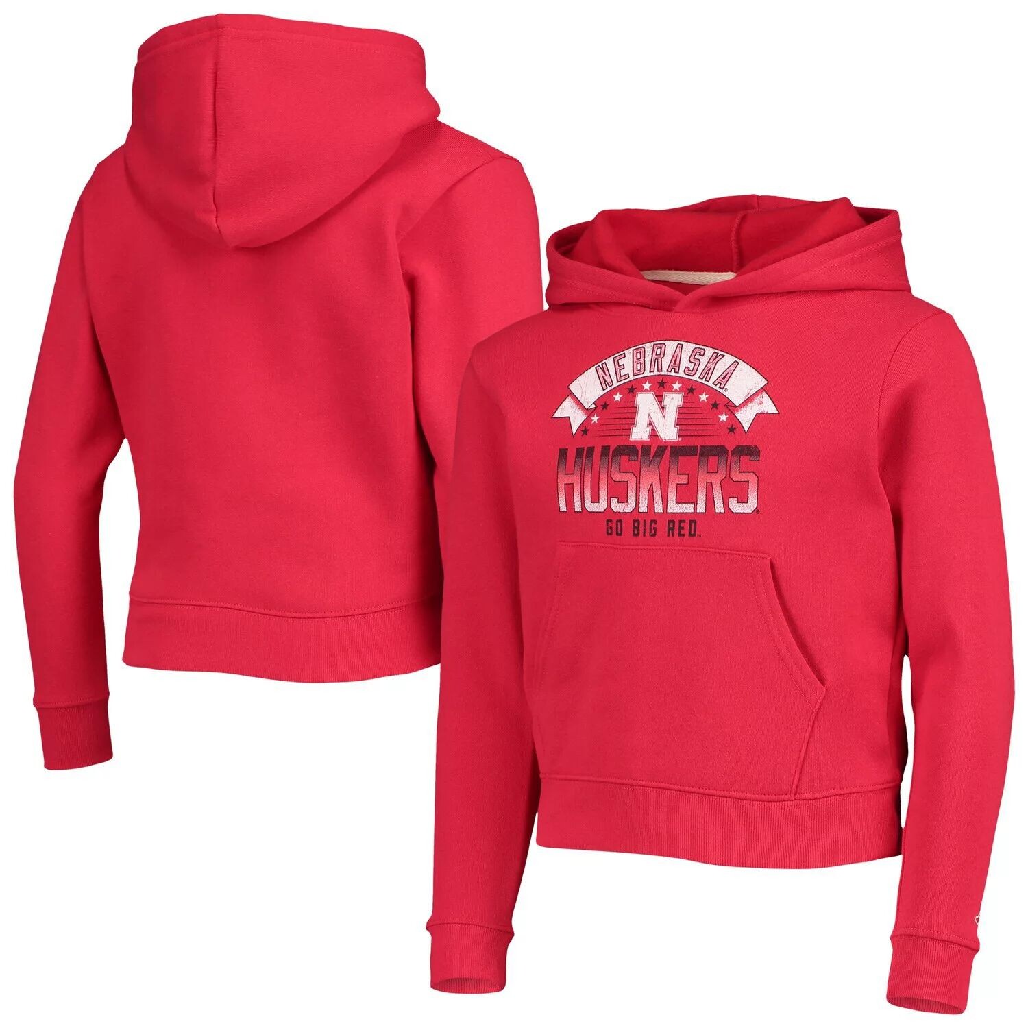 

Пуловер с капюшоном Youth League Collegiate Wear Scarlet Nebraska Huskers Essential Unbranded