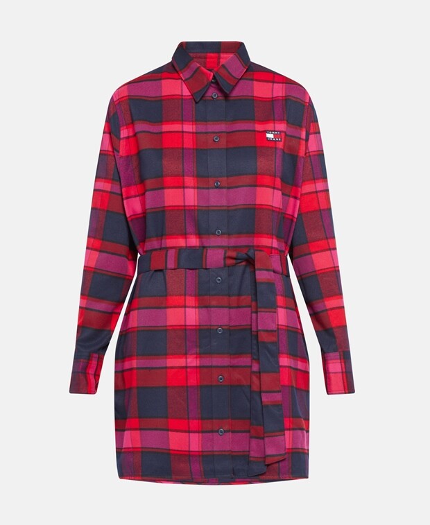 

Платье-рубашка на талии Tommy Hilfiger, красный