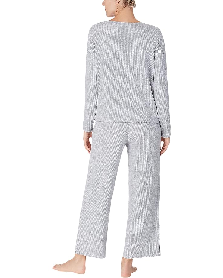 Пижамный комплект DKNY Long Sleeve Top and Ankle Pants Set, цвет Fod Marled