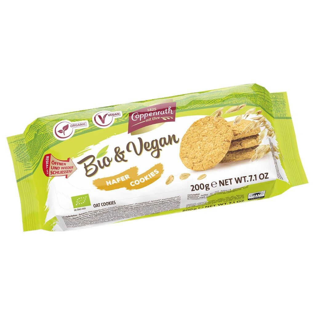 

Овсяное печенье Coppenrathund Vegan, подходящее для веганов, 200 г Coppenrath