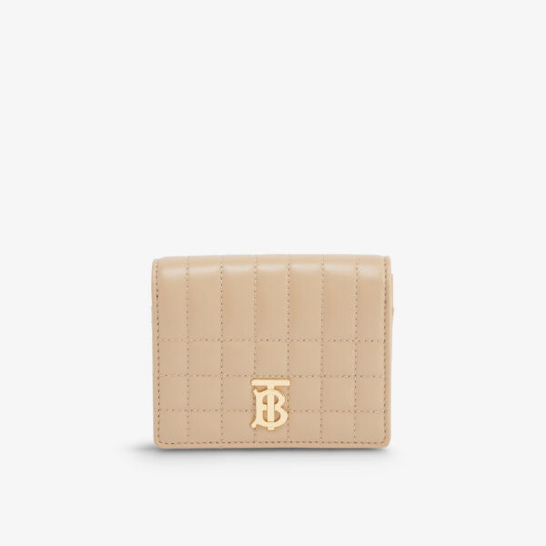 

Кожаный кошелек Lola с монограммой Burberry, бежевый