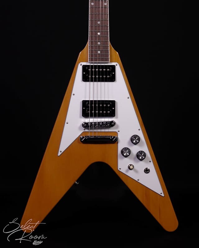 

Электрогитара Gibson 70s Flying V, Antique Natural