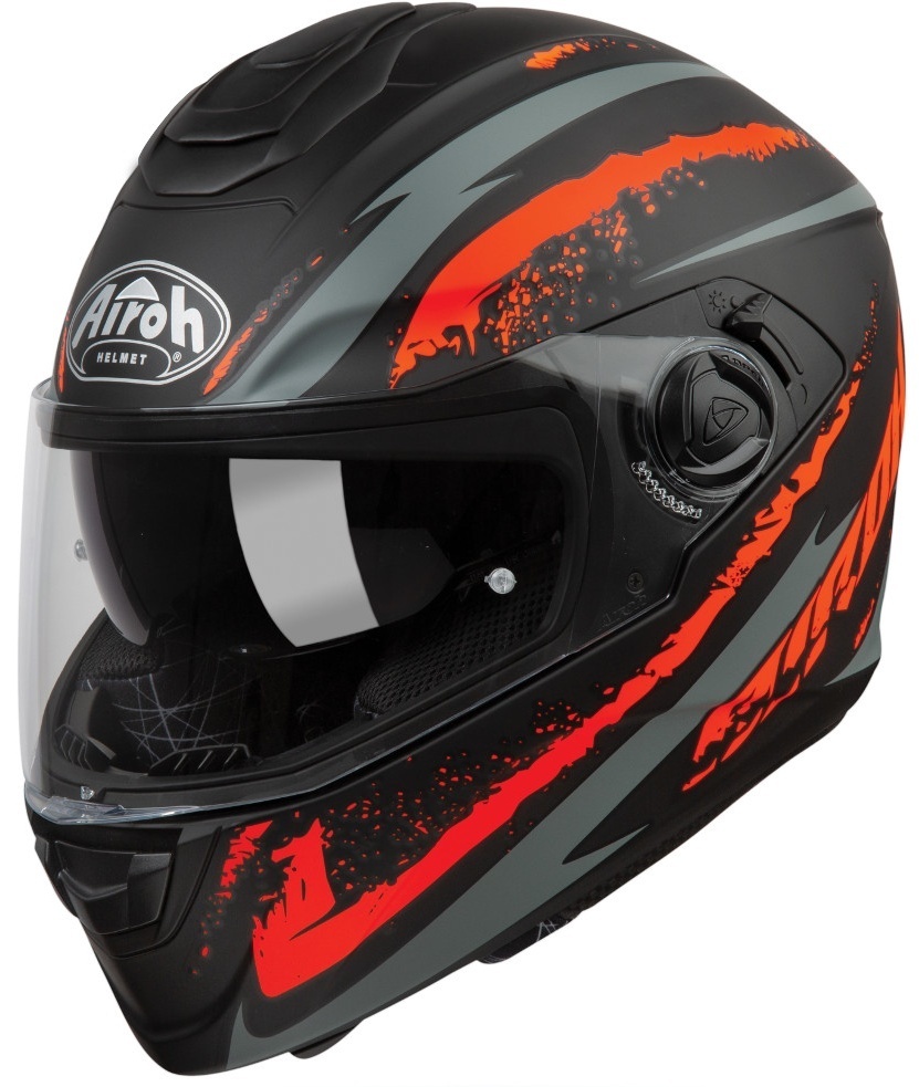 ST 301 Шлем с логотипом Airoh, оранжевый матовый