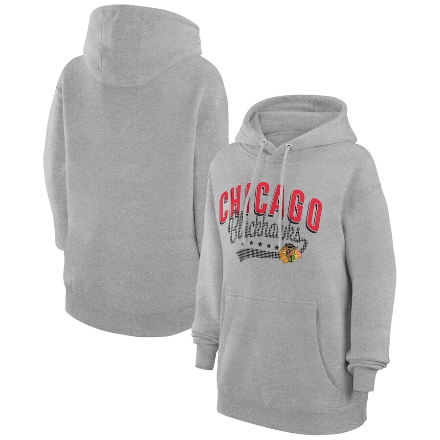 

Пуловер с капюшоном G-III 4Her by Carl Banks Chicago Blackhawks, серый