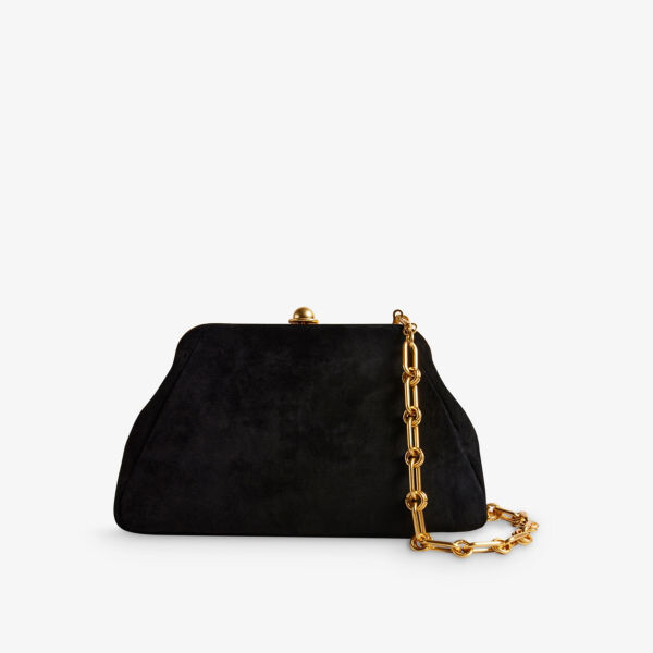 

Замшевая сумка-клатч Miiraa Ted Baker, черный