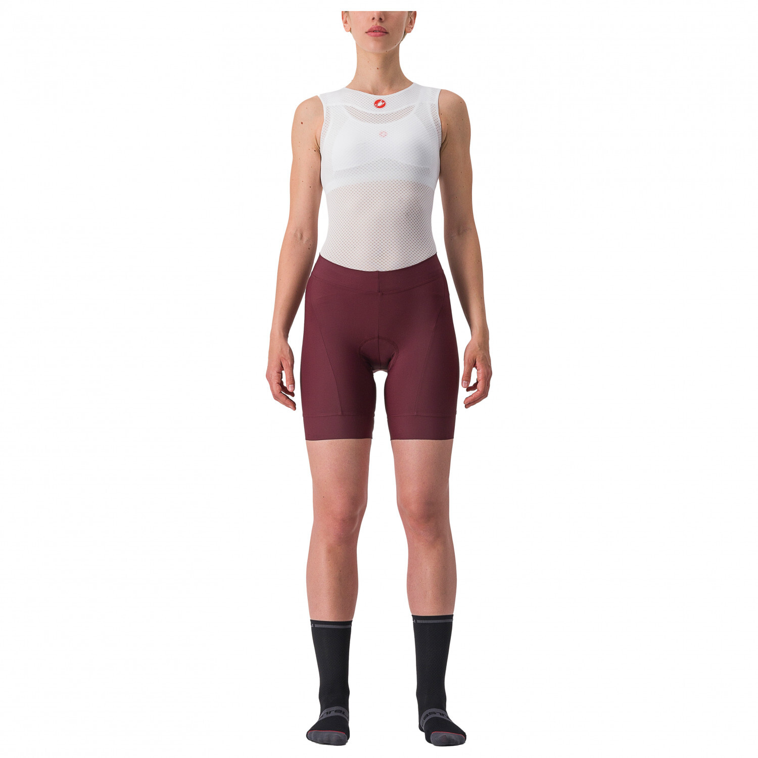 

Велосипедные шорты Castelli Women's Prima Short, цвет Deep Bordeaux/Persian Red, Серый