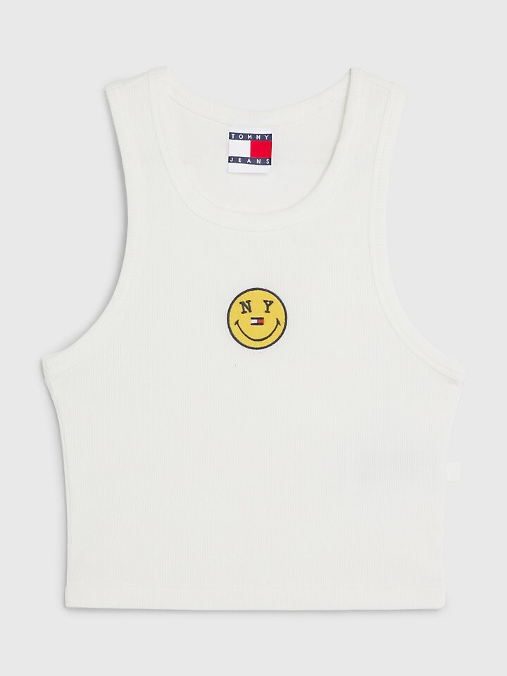 

Укороченная майка Tommy Jeans x Smiley
