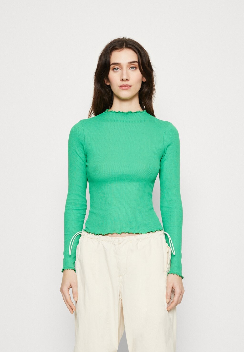 

Топ с длинными рукавами Monki, зеленый
